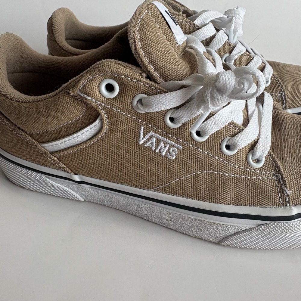 Vans‎ Filmore Tan Canvas Low Top Skate Shoes Sneakers Mens 7 - Picture 2 of 11
